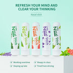 Nasal Stick, Instant Relief and Refreshment, Travel Size, Quick Acting Long Lasting Invigorating Scent, Non Irritating Nasal Inhaler (Large, Mint, Strong Mint, Grapefruit, Lavender, Green Tea)