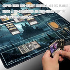 MTG Playmat Size 24x14in Free Storage Bags Non-Slip Backing, Ideal for Card Game Enthusiasts TCG Playmat (A Spooky Place - Deck)