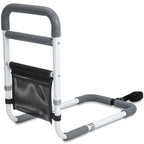 YrHeiper Bed Rails for Elderly Adults - 350LBS Heavy Duty Bed Assist Rail with Non-Slip Bedside Handle, Fall Prevention Safety Cane with Storage Pocket for Seniors, Fits King/Queen/Full/Twin Beds