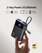 INIU 20000mAh Portable Charger, Smaller 45W Fast Charging Travel Power Bank
