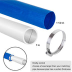 Eastrans 1 1/2 IN x 50 FT Pool Backwash Hose, Heavy Duty Flat Discharge Hose, Weather and Burst Resistant, Best Pool Hoses for Inground Pools, Pool Filter Hose & Pool Drain Hose