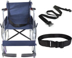 GFertre Wheelchair Safety Strap Seat Belt, 31-86"Adjustable Length/ 2" Wide - Black Anti-Slip and Anti-Fall Wheelchair Fixation Belt, Extra Long Size-Suitable for Obese People