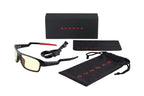 GUNNAR - Gaming Glasses - Blocks 65% Blue Light - Lightning Bolt, Onyx, Amber Tint