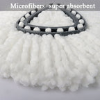 (Pack of 8) Spin Mop Heads Replacements Mop Refill Compatible with Ocedar 1-Tank Easywring Spinning Mop Replace Head