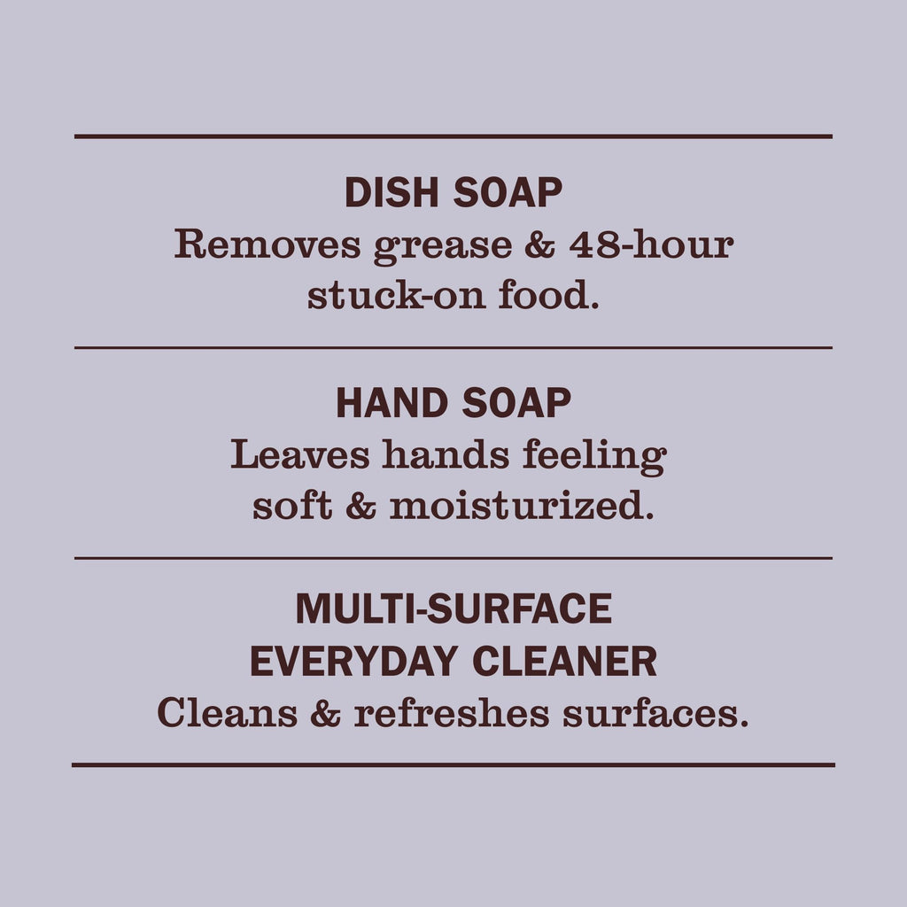 Mrs. MEYER'S CLEAN DAY Kitchen Basics Set, Lemon Verbena Scent Cleaning Supplies includes Hand Soap (12.5 Fl Oz), Dish Soap (16 Fl Oz) and Multi-Surface Cleaner (16 Fl Oz)