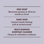 Mrs. MEYER'S CLEAN DAY Kitchen Basics Set, Lemon Verbena Scent Cleaning Supplies includes Hand Soap (12.5 Fl Oz), Dish Soap (16 Fl Oz) and Multi-Surface Cleaner (16 Fl Oz)
