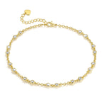 BYBAIZ Gold Anklets for Women 14K Gold Ankle Bracelets for Womens Anklets