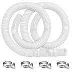 Homyplaza Replacement Pool Hoses for Above Ground Pools, 2 Pack, 1-1/4" Diameter x 59" Length, Includes 4 Metal Clamps, Compatible with Intex Pool Filter Pump 607, 637