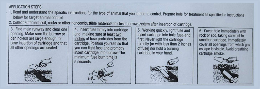 The Giant Destroyer (Gas Killer) (1Pack of 4 Tubes) Kills Moles, Gophers, Woodchucks, Norway Rats, Skunks, Ground Squirrels in Their Holes, Tunnels, Burrows. NO Dealing w/Dead pest, Better Than Traps