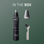 Panasonic Men’s Ear and Nose Hair Trimmer, Wet Dry Hypoallergenic Dual Edge Blade - ER-GN30-H