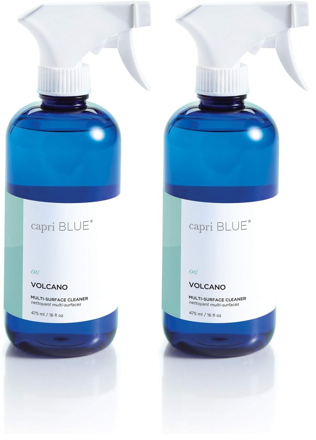 Capri Blue Volcano Multi Surface Cleaner Spray - Multi Purpose Cleaner - Cleaning Spray Safe for Countertops, Granite, & More - Vegan & Cruelty Free Cleaning Supplies (16 fl oz) (Pack of 2)