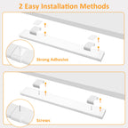 maylit Under Cabinet Lighting Plug in, 2Pcs 14 Inch Linkable Ultra Bright LED Light Bars, Renter Friendly Lamp, Wired 110V 120V Indoor Lights for Kitchen Cabinet, Counter, Workbench, Shelf, Warm White
