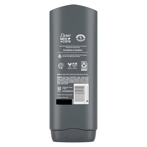 DOVE MEN + CARE Body wash Mixed 4 count For Hydrated, Smooth Skin 18 fl oz
