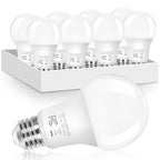 Brightever A19 LED Light Bulbs Dimmable, 100 Watt Equivalent Light Bulbs, Daylight White 5000K, 1100 Lumens, 12W Bright E26 LED Bulb, Energy Efficient for Bedroom Living Room Home Office Lamp, 8-Pack