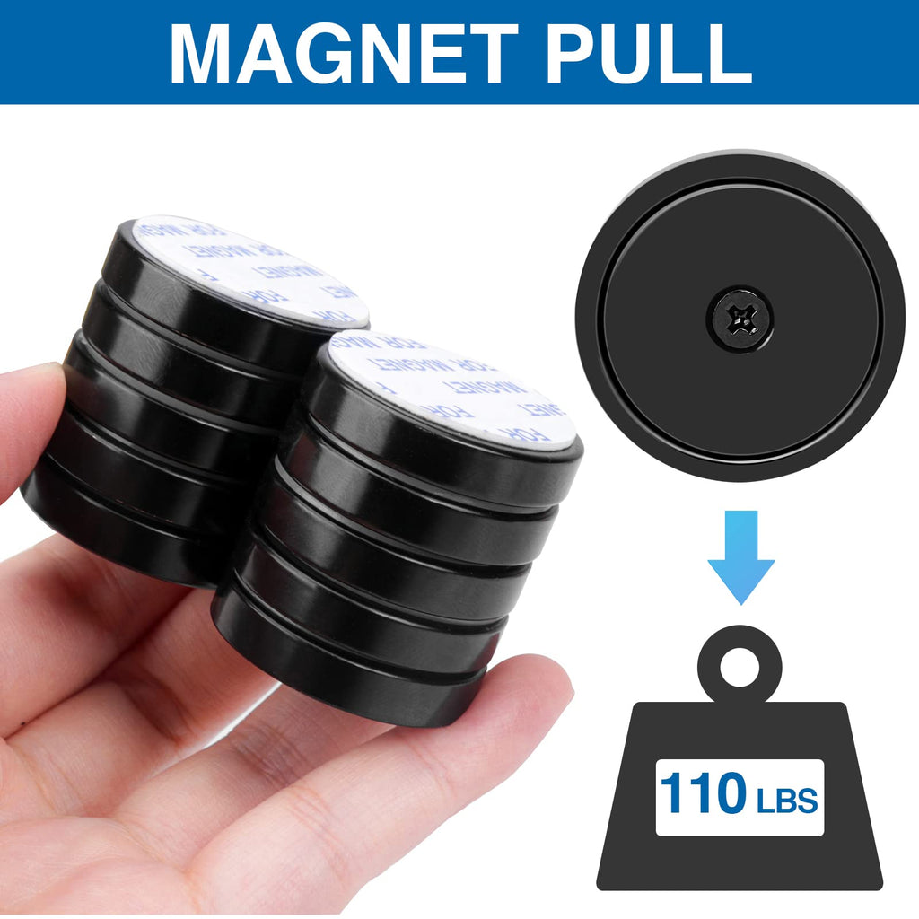 LOVIMAG Magnets 110 LBS Heavy Duty Neodymium Strong Magnet 12 Pack