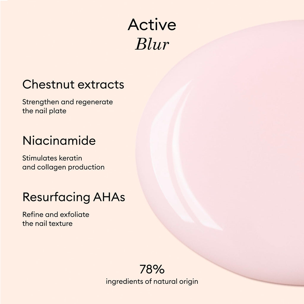 Manucurist Active Blur Powder Pink Matte Nail Strengthener Polish