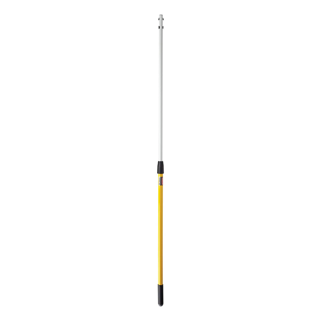 Rubbermaid Commercial Products HYGEN Quick-Connect Adjustable Extension Handle/Pole, Lightweight Cleaning Tool for Floors/Walls/Ceilings/Windows for Janitorial/Residential/Commercial/Business, Yellow