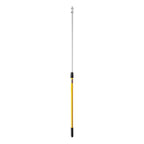 Rubbermaid Commercial Products HYGEN Quick-Connect Adjustable Extension Handle/Pole, Lightweight Cleaning Tool for Floors/Walls/Ceilings/Windows for Janitorial/Residential/Commercial/Business, Yellow