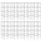 S AFSTAR 4 Pack Folding Tomato Cages, 39 Inches Tall Square Plant Support Cage for Garden Climbing Plants Flowers Fruits, Heavy Duty Tomato Vegetable Trellis