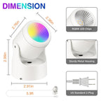 URTOM 6W RGBW Up Lights Indoor Halloween LED Floor Spotlight with Remote