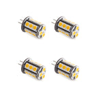 Makergroup T3 G4 Bi-pin LED Light Bulbs, 12VAC/DC Low Voltage 3Watt Daylight White 6000K for Outdoor Landscape Lighting Path Deck Step Paver Driveway Lights 4-Pack
