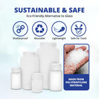 United Scientific™ Sample Bottles with Lids, Polypropylene, 250ml, 12-Pack