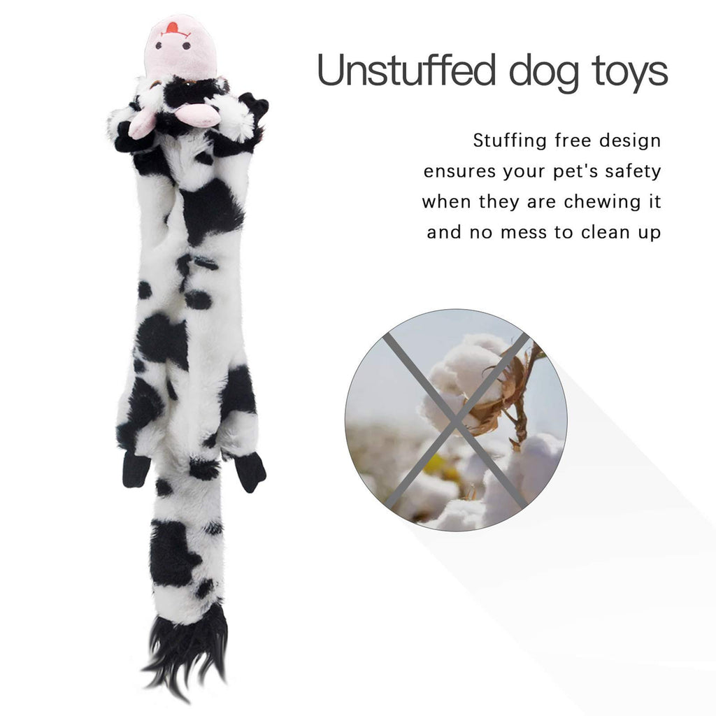 SHARLOVY Dog Squeaky Toys 5 Pack, Pet Crinkle Toy No Stuffing Animals Plush