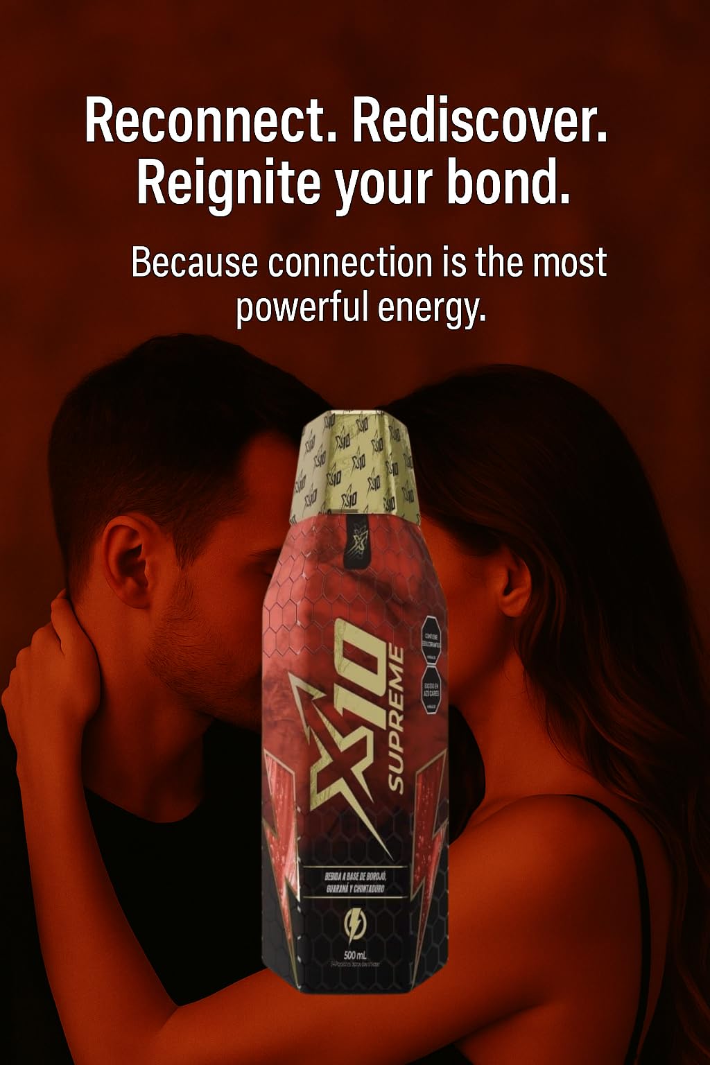 X10 Supreme Liquid 500 ML Natural Supplement (Similar Results as vitafer..Gold) - Chontaduro, Guarana, and Borojó Blend | 500 ML | Plant-Based Energy Support for Vitality