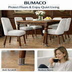BUMACO 40Pcs Chair Leg Floor Protectors Chair Leg Protectors for Hardwood Floors Silicone Pads Covers to Protect Floors Universal L Clear Fit (1-5/16"~2")