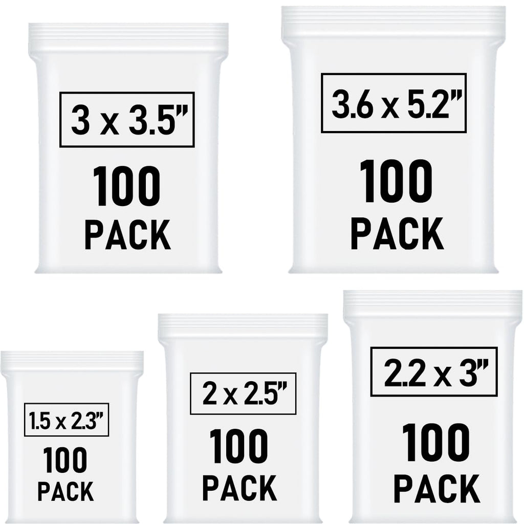 500 Pcs Small Plastic Bags, Mini Baggies, Jewelry Bag Clear Plastic