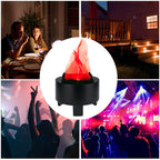 Lancoon 3D LED Fake Fire Flame Light, Artificial Flickering Flame Lamp Bulb Electric Campfire Effect Indoor for Christmas Halloween Festival Event Party Club Decoration