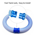 5 Pack R0527700 Pool Cleaning Vacuum Hoses, 39 Inch Fast Twist Lock Hose Replacement Kit Compatible for Zodiac MX6,MX8,X7,T3,T5 Swimming Pool Cleaner