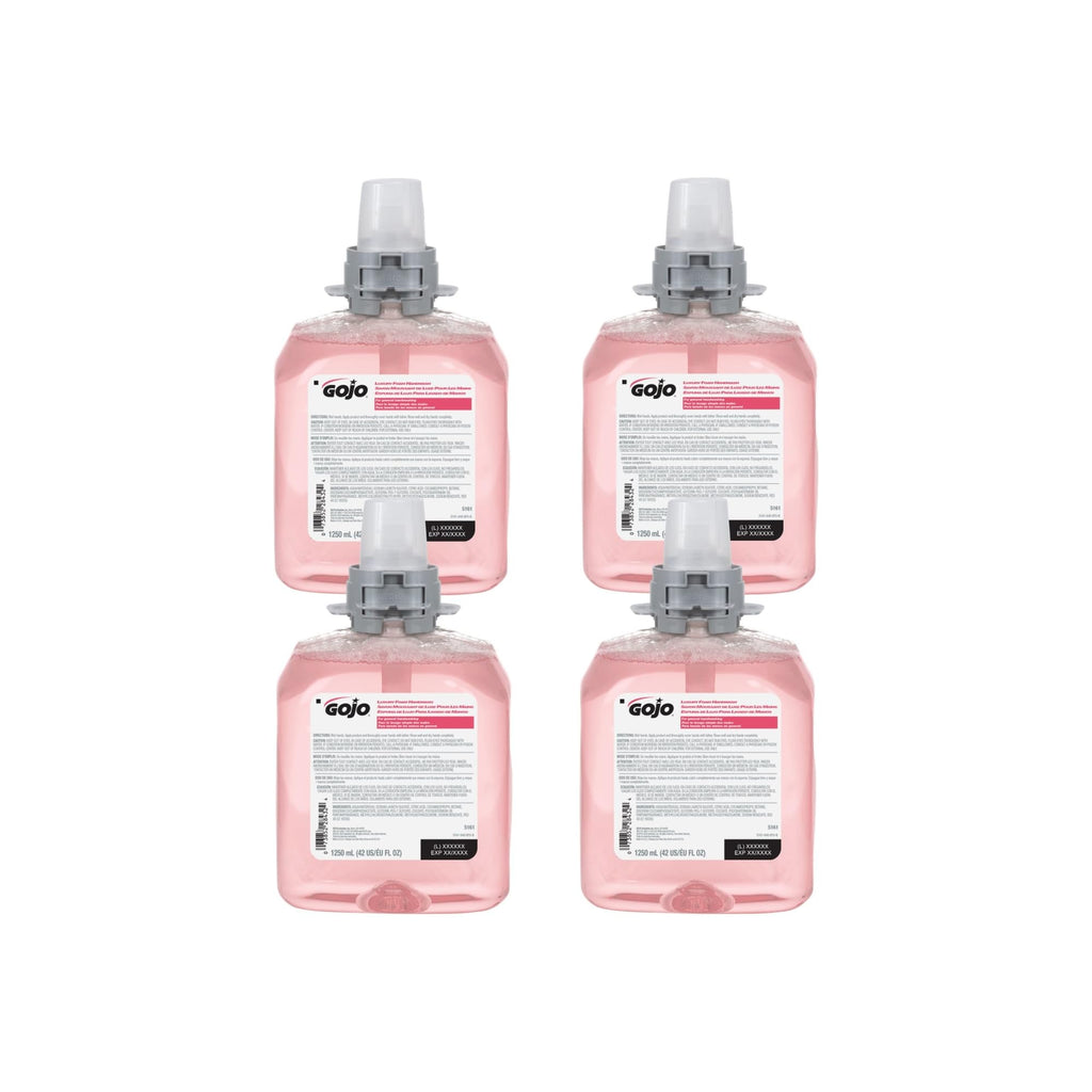 Gojo FMX-12 Foam Soap Refill, Cranberry Scent, 4ct x 1250 mL - 5161-04