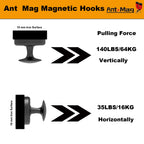 Ant Mag Magnetic Hooks Heavy Duty for Coat Hanging Strong Magnetic Hangers for Metal Surface Great Organization for Cruise Cabinet Door Kitchen Room Office