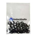 Instockbolt 1/4" Black Split Lock Washer, 18-8 (304) Stainless Steel Spring Lock Washer 100PCS