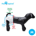 Paw Inspired 32ct Disposable Dog Diapers | Female Dog Diapers Ultra Protection | Diapers for Dogs in Heat, Excitable Urination, or Incontinence (Medium)