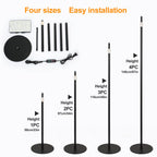 FECiDA 2026 Floor Lamp Grow Light, Standing Grow Lights with Stable Round Base for Tall Indoor Plants, Bonsai Tree, Monstera, 4/8/12/16/20 Hr Timer, 25 Watt Power Draw, 40"-76" Height Adjustable