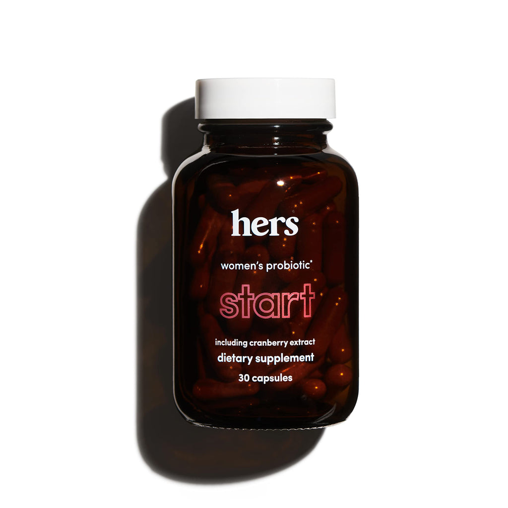 Hers Start Supplement - Women's Daily Multivitamin + Probiotic Supplement - Supports Healthy Gut, Immune System, Metabolism, Urinary Tract - Gluten Free, Non-GMO, Vegetarian - 30 Capsules