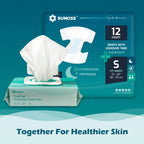 SUNKISS TrustPlus Overnight Adult Diapers with Tabs, Unisex Disposable Incontinence Briefs for Men and Women, Odor Control, Large, 48 Count (4 Packs of 12)
