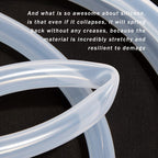 Quickun Pure Silicone Tubing, 12mm ID x 16mm OD High Temp Food Grade Tube Pure Silicone Hose Tube for Home Brewing, Beer Line, Kegerator, Wine Making, Aquaponics, Air Hose by Proper Pour (9.84 Ft)