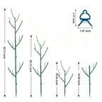 PERSZEN 15 Pack Stackable Plant Support Stakes, Garden Trellis for Climbing Plants Indoor and Outdoor Use, Plant Accessories for Potted Plants Monstera, Plant Sticks for Climbing Plant Stems