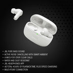 JBL Vibe Beam 2 - True Wireless Noise Cancelling Earbuds with JBL Pure Bass Sound & Smart Ambient Technology, 4mics for Crisp, Clear Calls, up to 40Hrs of Playback, IP54 Dust & Water Resistant (Pink)