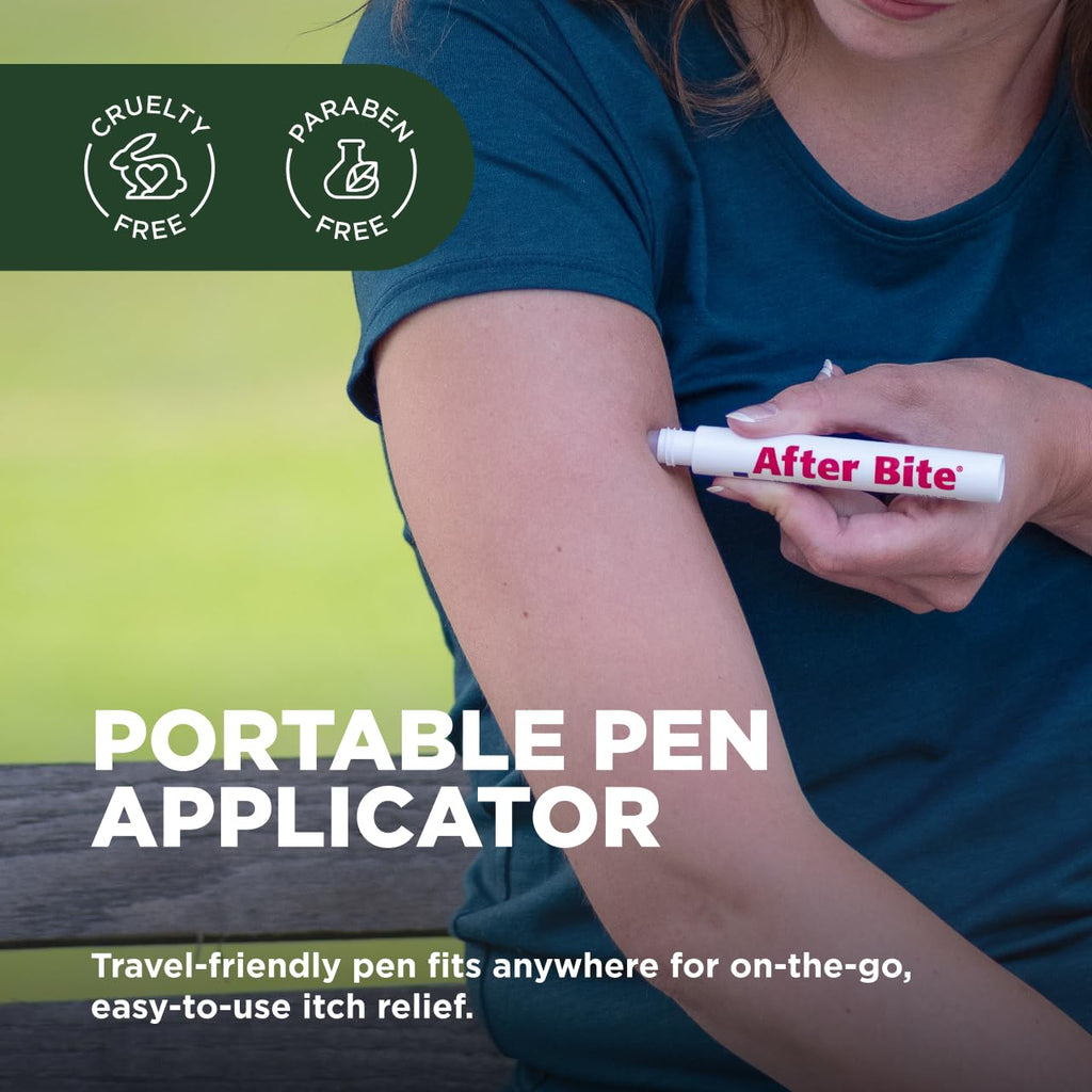 After Bite Advanced Formula - Itch Relief with Sodium Bicarbonate - Ideal for Mosquito & Fire Ant Bites, Bees & More - Portable Pen Applicator - 0.5 oz (4 Pack)