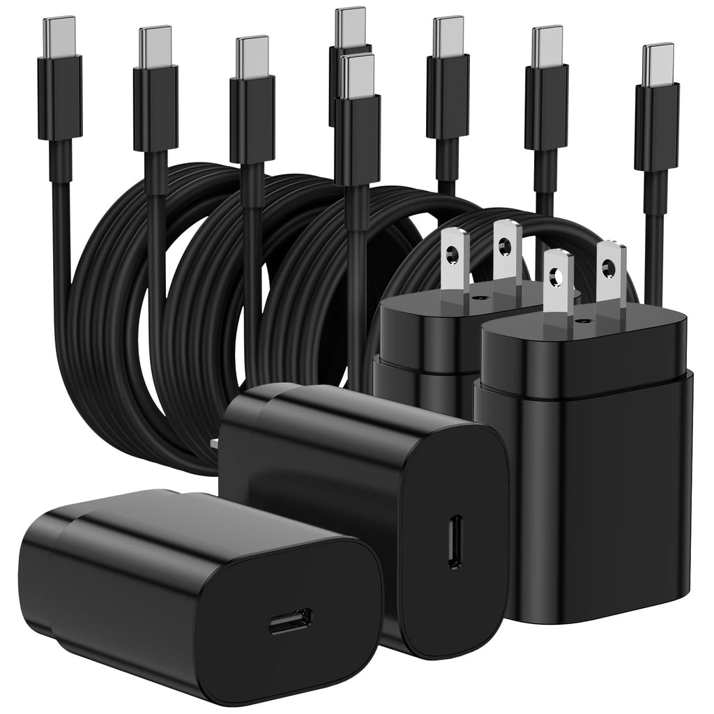 Type C Charger Fast Charging,4Pack 25W Super USB C Fast Charger Block