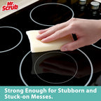 Sponges Kitchen Scrub Dish Sponge Scouring Pad, 24 Pads Cleaning Brush Dishwasher Soap Supplies, Dishwashing Dinnerware Towels Sink Pan Pot Cloth Rags Holder Bathroom Bathtub