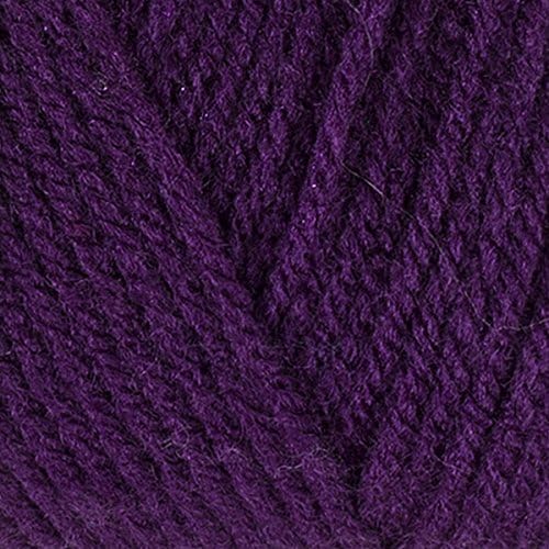 Red Heart Super Saver Dark Orchid E300-776 (3-Skeins - Same Dye Lot) Worsted Medium #4 Acrylic Yarn for Crocheting and Knitting with Project Bag