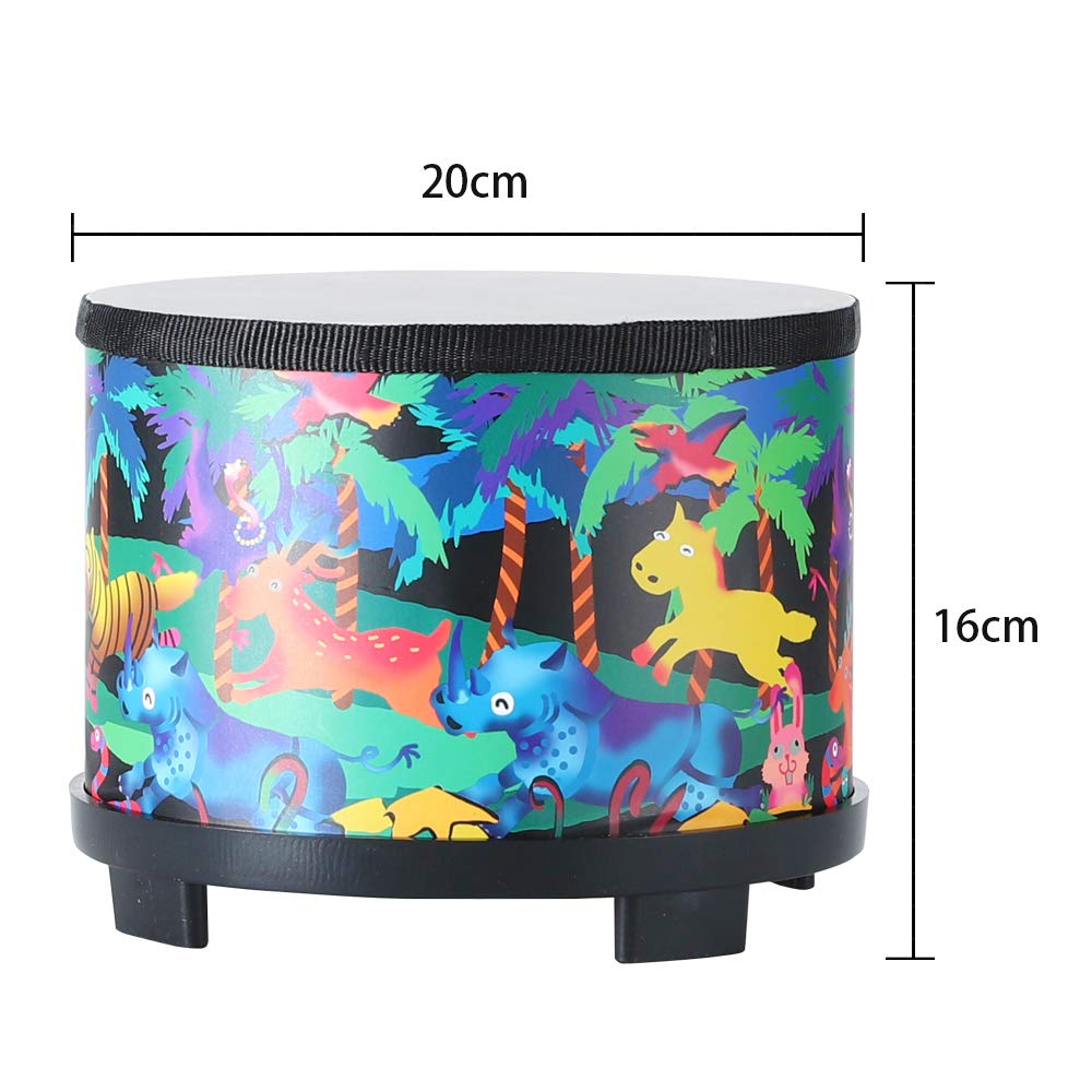 Ubblove Floor Tom Drum for Kids 8 inch Percussion Instrument