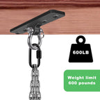 Dolibest Ceiling Mount Swing Hanger Heavy Duty Swing Set Hook for Porch Swing Hammock Chair Yoga Silk Suspension Straps Gymnastic Ring, Wall Anchor for Resistance Bands (900LB)