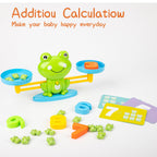 lonfypeng Frog Balance Counting Toys, Cool Math Learning Games for Boys and Girls, Educational Number Preschool Toy, Fun Children's Gift STEM Math Games for Kids Age 3+ (63 PCS)