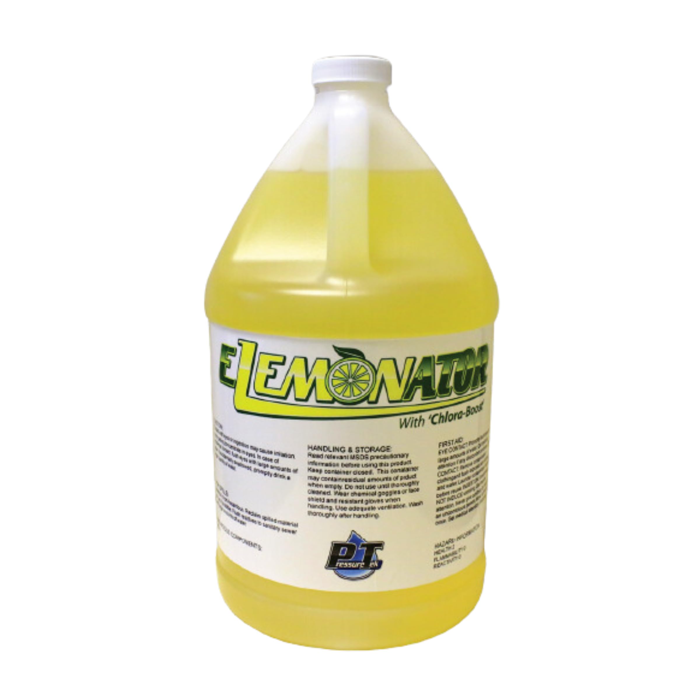 PressureTek Elemonator: House Wash Surfactant for Siding, Roof and Concrete Cleaning, Bleach Additive, Soft Wash Soap, 1/2 Gallon, 64 Fl Oz (QTY 1)